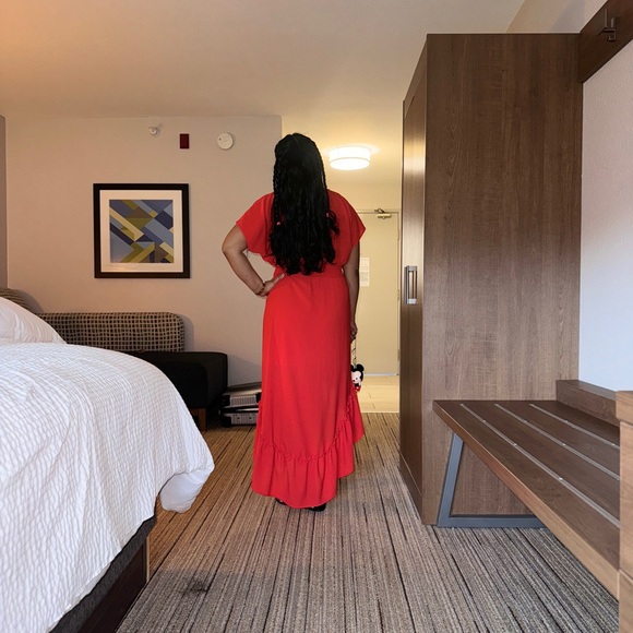 Fying Tomato Orange maxi dress - Picture 2 of 7